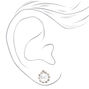 Silver Loopy Rhinestone Pearl Jewelry Set - 2 Pack,