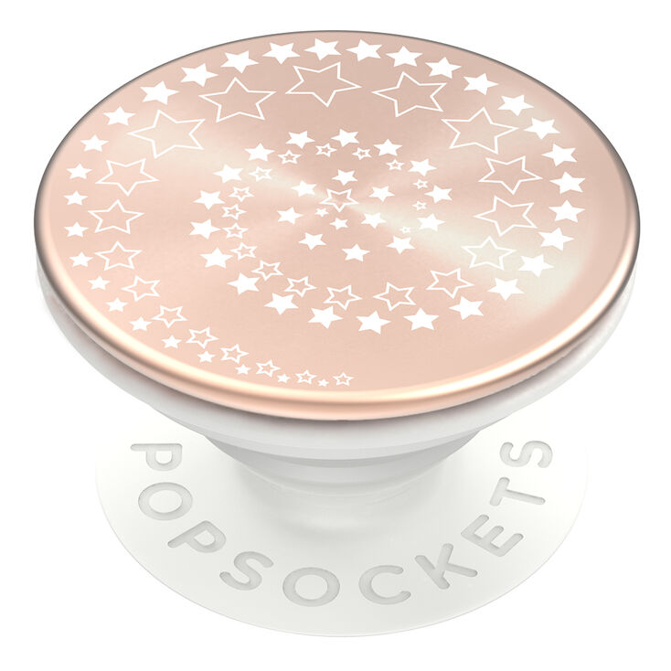 PopSockets Swappable PopGrip - Rose Gold Star,