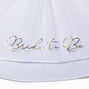 Bride To Be Satin Trim Double Layer Veil,