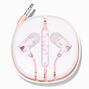 Pink Yin Yang Symbol Silicone Earbuds,