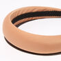Tan Silk Puffy Headband,
