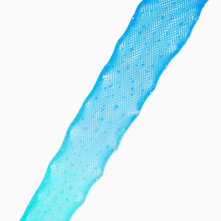 Iridescent Mermaid Scales Fishnet Tights - S/M,