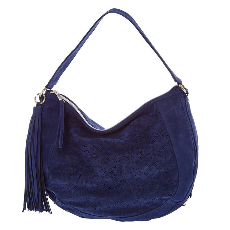 Blue Hobo Messenger Bag,