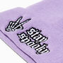 &quot;Stay Spooky&quot; Lavender Beanie Hat,
