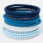 Blue Sport Luxe Hair Ties - 12 Pack,
