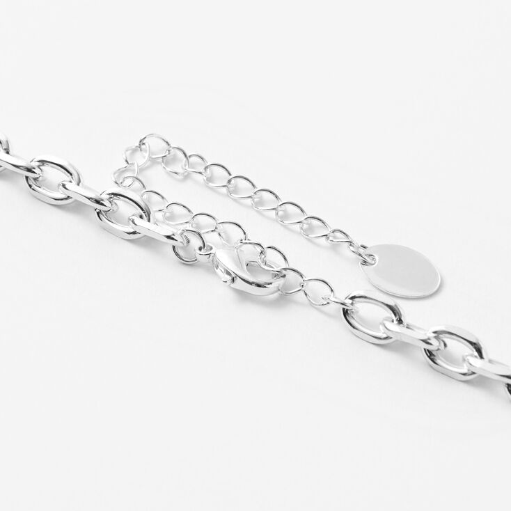 Silver Curb Chain 14&quot; Necklace,
