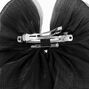 Black Sheer Hair Bow Clip,