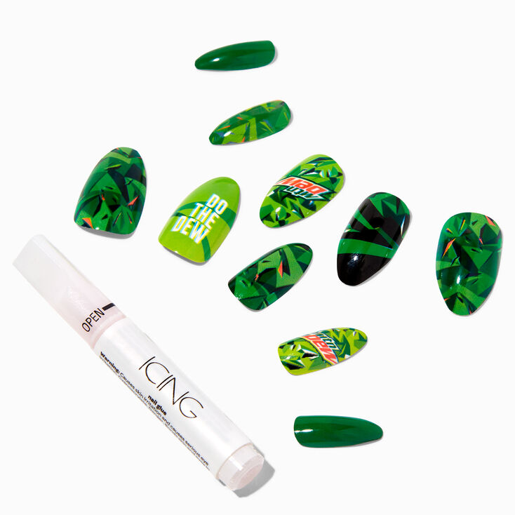 Mountain Dew&reg; Stiletto Vegan Faux Nail Set - 24 Pack,