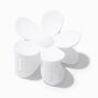Matte White Flower Hair Claw,