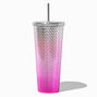 Pink Ombr&eacute; Studded Tumbler,