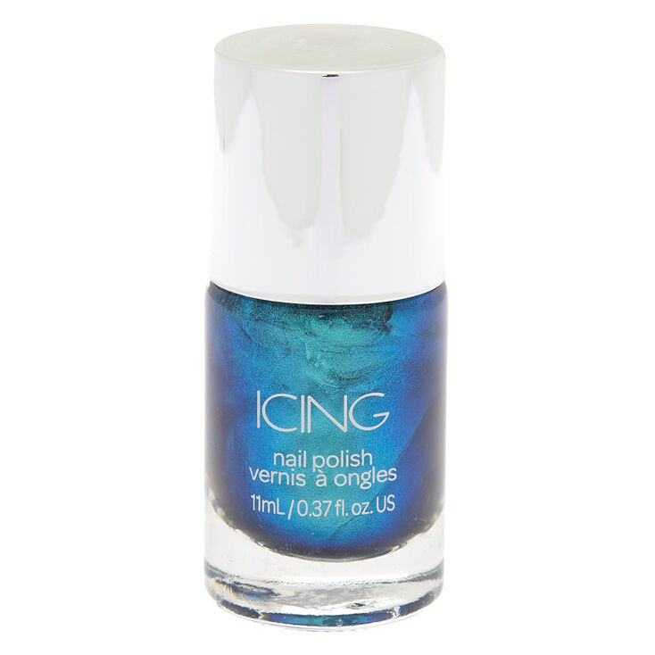 Metallic Nail Polish - Ocean Blue,