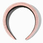 Embellished Puffy Headband - Silver/Pink,
