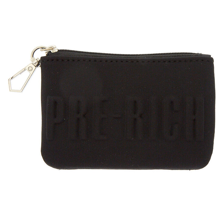 Pre-Rich Zip Coin Purse - Black,