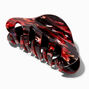 Black &amp; Red Swirl Resin Hair Claw,