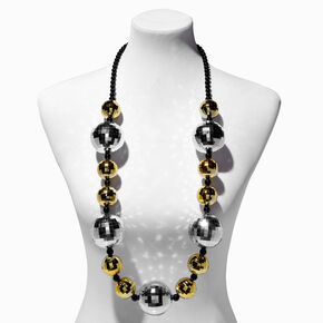 New Year&#39;s Eve Disco Ball Bauble Necklace,