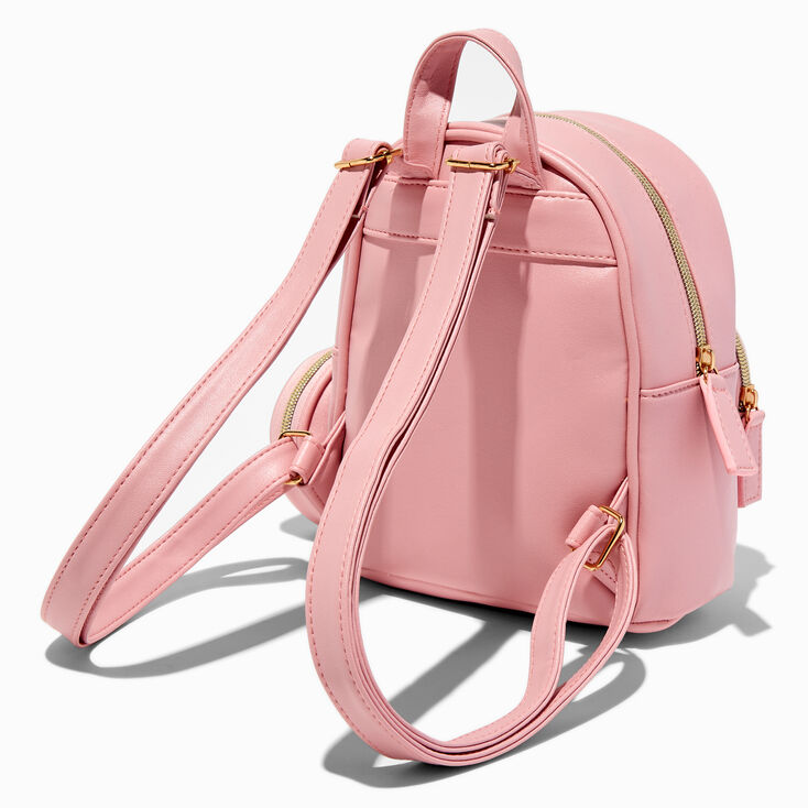 Blush Pink Quilted Hearts Backpack,