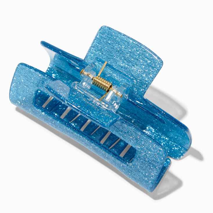 Blue Glitter Medium Hair Claw,