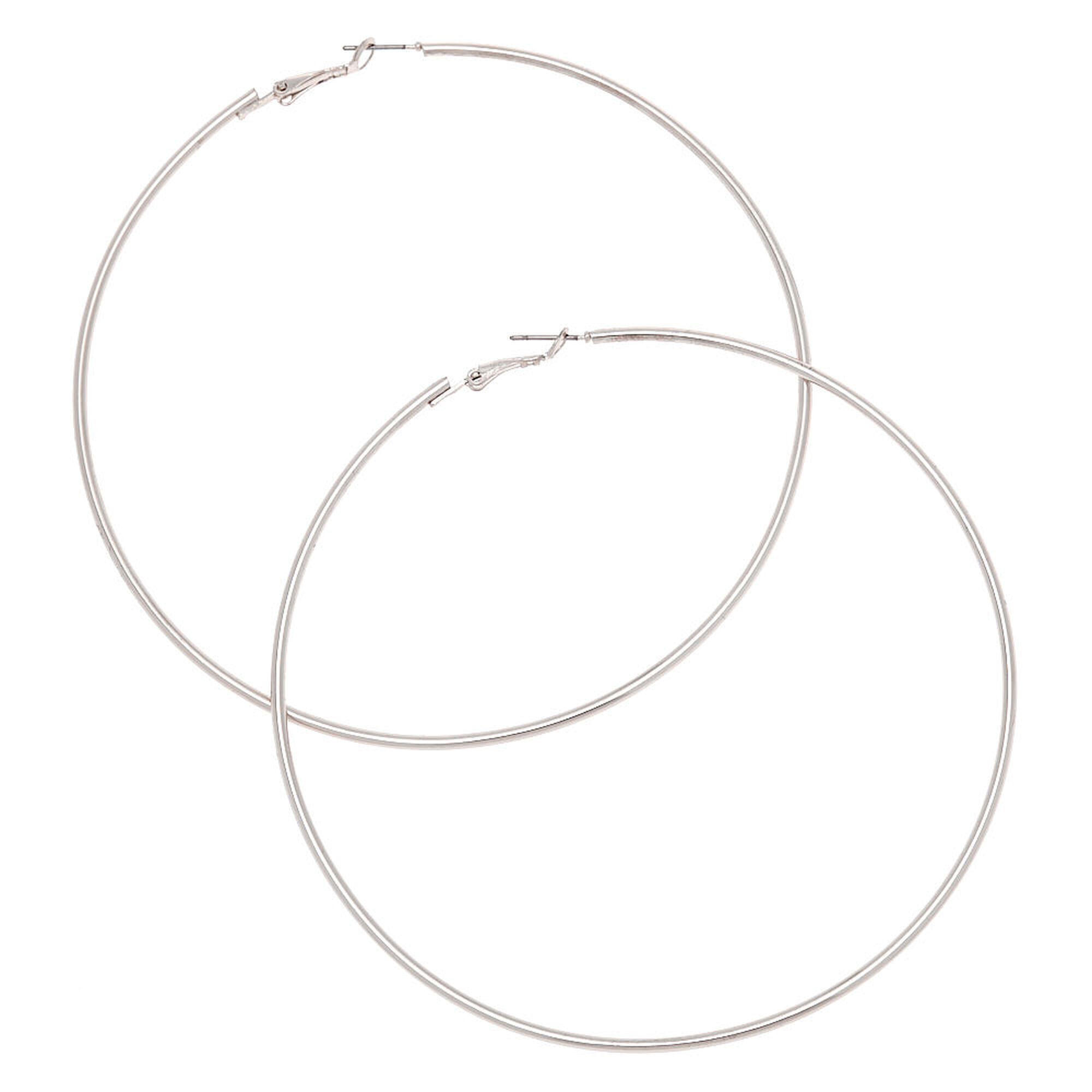 100mm sterling discount silver hoop earrings