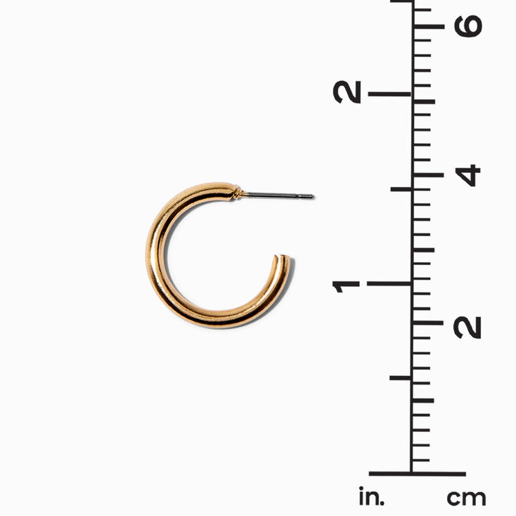 Gold-tone 20MM Tubular Hoop Earrings,