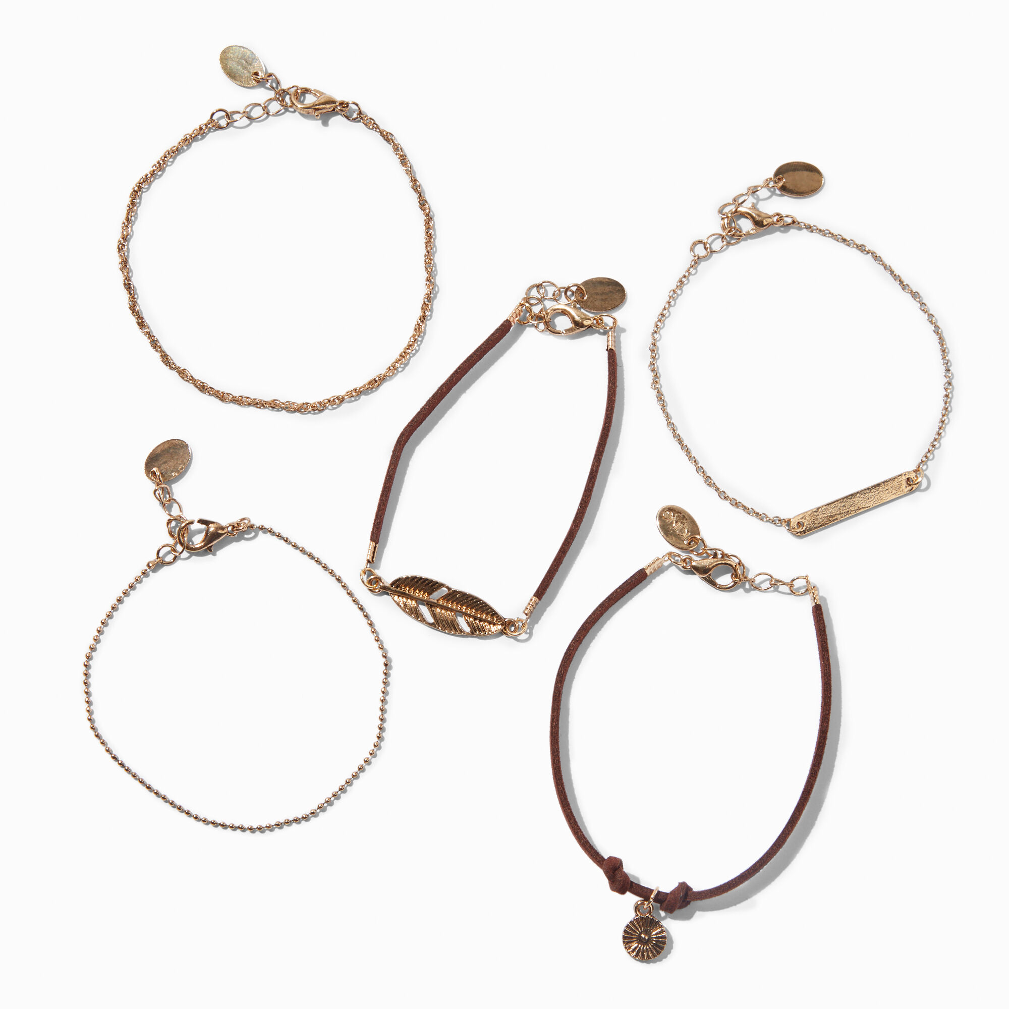 Rose gold feather bracelet outlet
