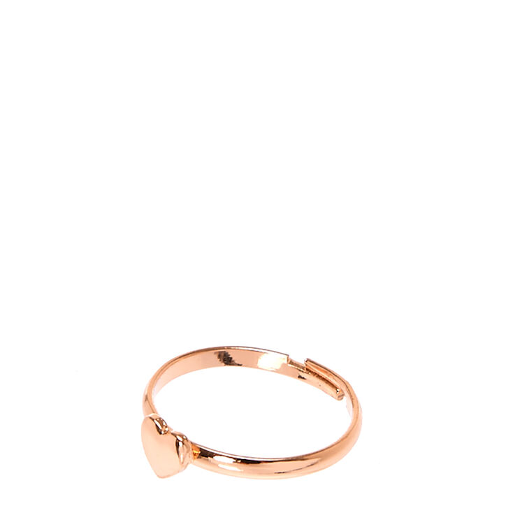 Rose Gold Heart Ring,
