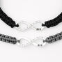 Best Friends Black &amp; Gray Infinity Adjustable Bracelets - 2 Pack,