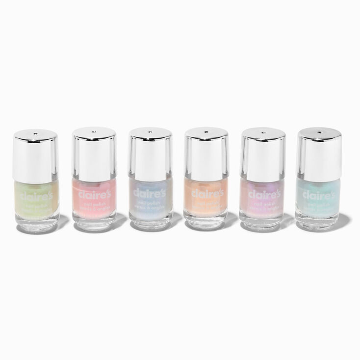 Rainbow Mini Glazed Vegan Nail Polish - 6 Pack,
