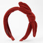 Sweater Knotted Bow Headband - Rust,