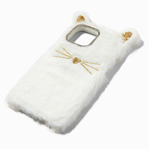 Furry White Kitty Cat Phone Case - Fits iPhone&reg; 12 Pro Max,
