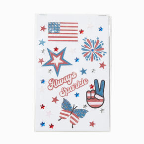 Patriotic Glittery Body Stickers,