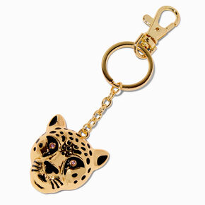 Gold-tone Cheetah Bottle Opener Keychain,