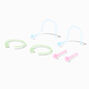 Glow in the Dark Pastel BioFlex&reg; Stud &amp; Hoop 20G Nose Rings - 6 Pack,