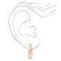 Gold 20MM Thick White Daisy Hoop Earrings,