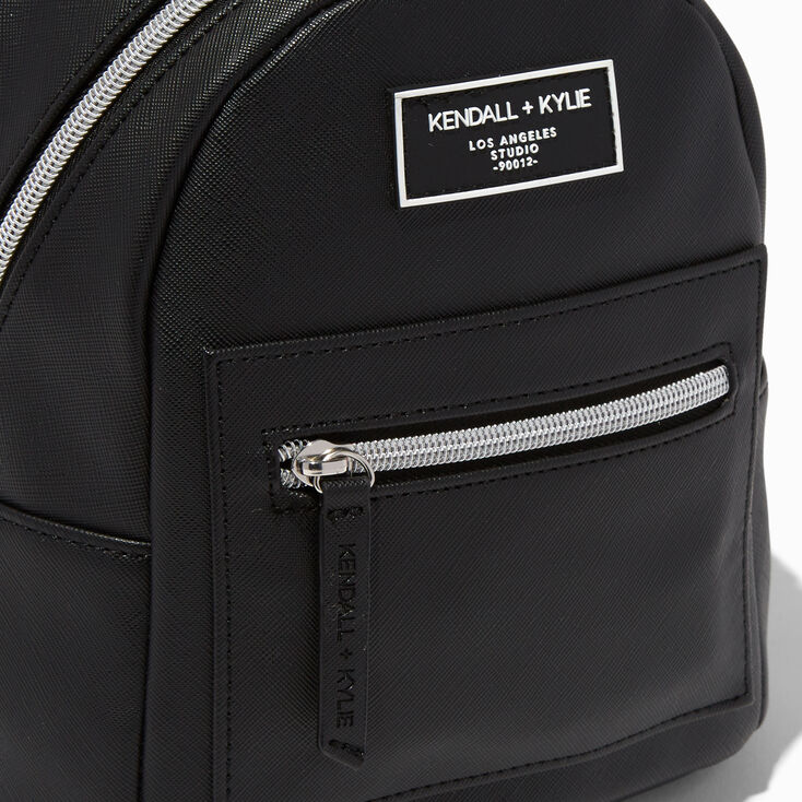 KENDALL + KYLIE Small Zipper Black Backpack,
