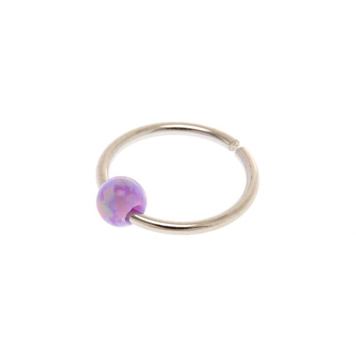20g Purple Pink Opal Nose Ring Icing Us 925 pink/purple fire opal ring sz l,m,n 1/2 r192~silverwave*uk jewellery. 20g purple pink opal nose ring