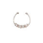 Silver Crystal Faux Nose Ring,