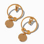 Gold-tone Knotted Rope 2&quot; Clip-On  Drop Earrings ,