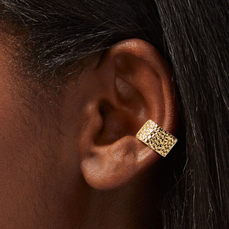 Mixed Metal Leaf Wire Ear Cuff Earring Stackables - 6 Pack,