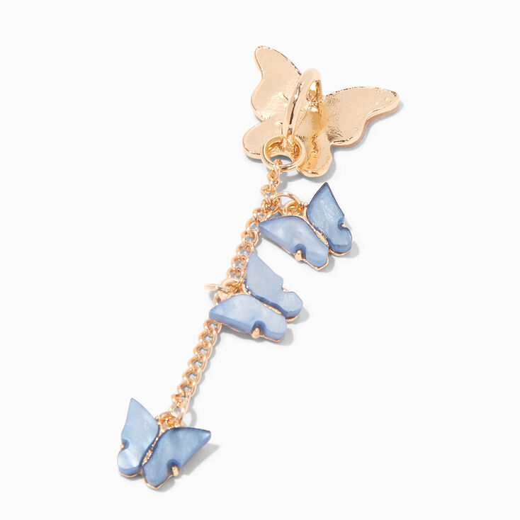 Pearlized Butterfly Chain Ring Stand,