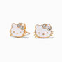 Hello Kitty&reg; 50th Anniversary Icing Exclusive Sterling Silver 1/20 ct. tw. Lab Grown Diamond &amp; Enamel Stud Earrings,