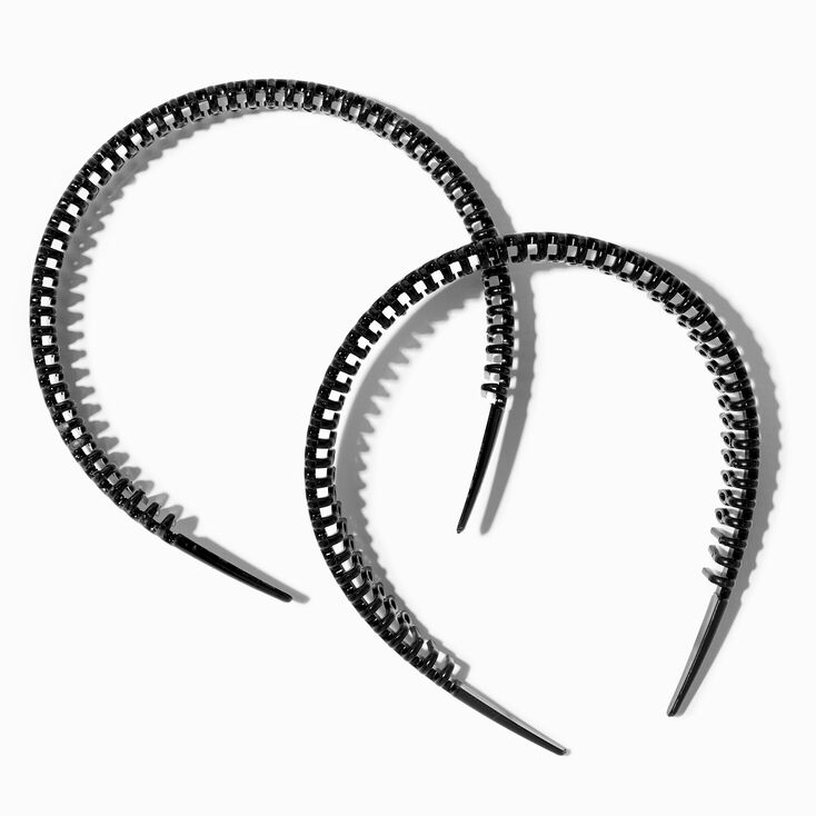 Tortoiseshell Zigzag Headbands - 2 Pack,
