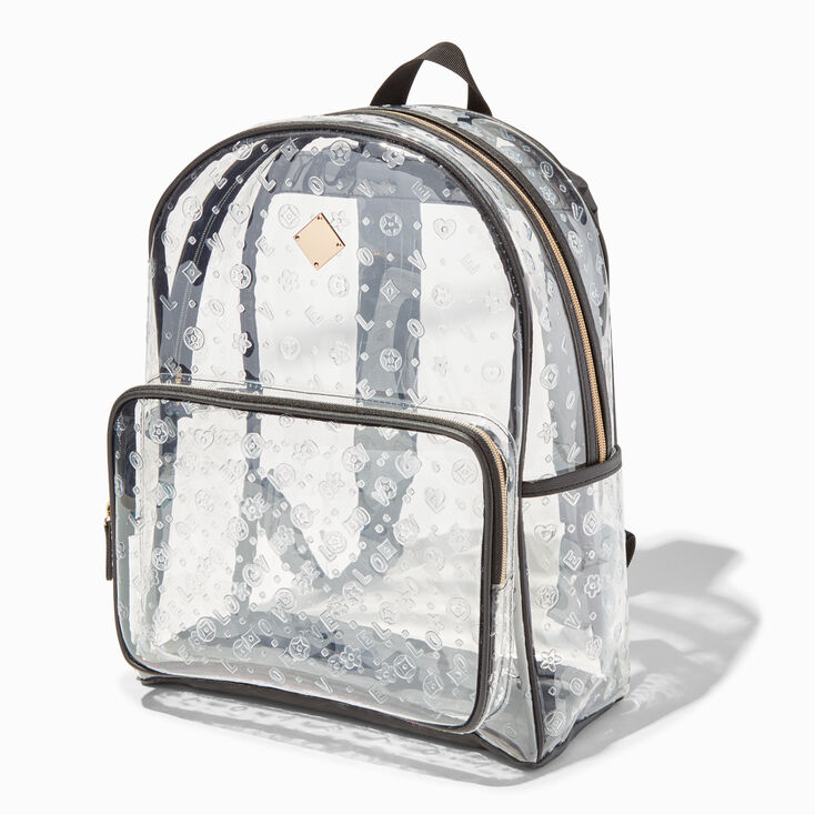 Status Icons Clear Large Backpack,
