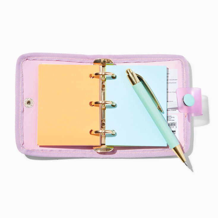 Purple &amp; Blue Sequin Mini Journal Notebook,