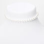 Classic 8MM Pearl Choker Necklace - White,