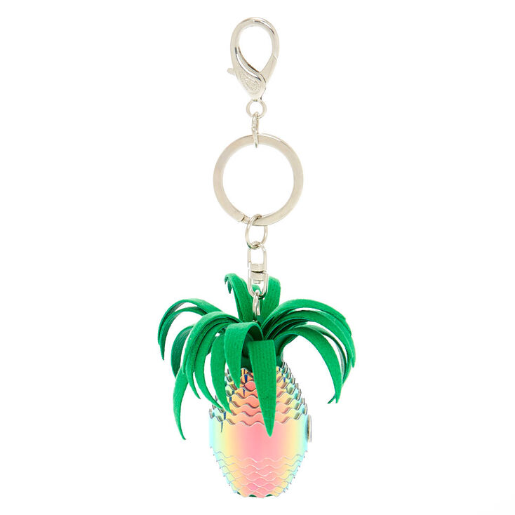 Holographic Pineapple Keychain,
