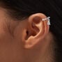 Silver Cubic Zirconoa Teardrop Ear Cuff,