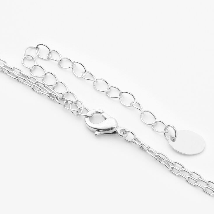 Silver Padlock Necklace, Earrings, &amp; Ring Set - 3 Pack,