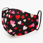 Cotton Scatter Print Hearts Face Mask - Adult,