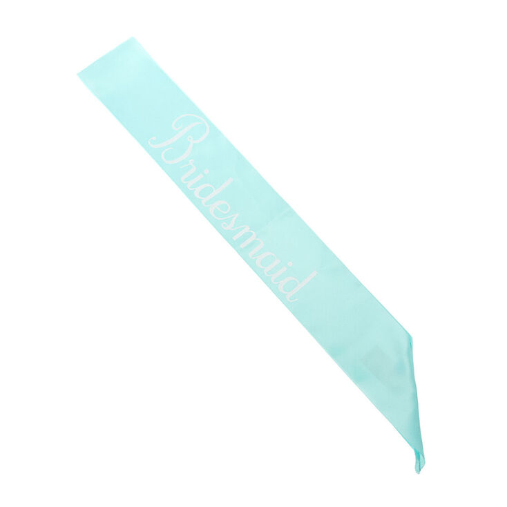 Mint Bridesmaid Sash,