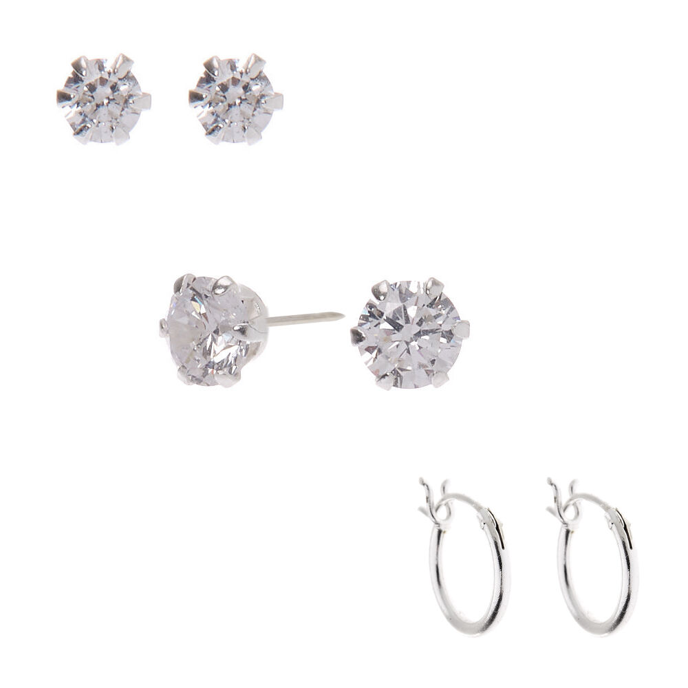 Shubham Jewellers Rehti Sterling Silver Silver Cubic Zirconia Earrings For  UnisexAdult  UnisexChild  Shop online at low price for Shubham  Jewellers Rehti Sterling Silver Silver Cubic Zirconia Earrings For  UnisexAdult 